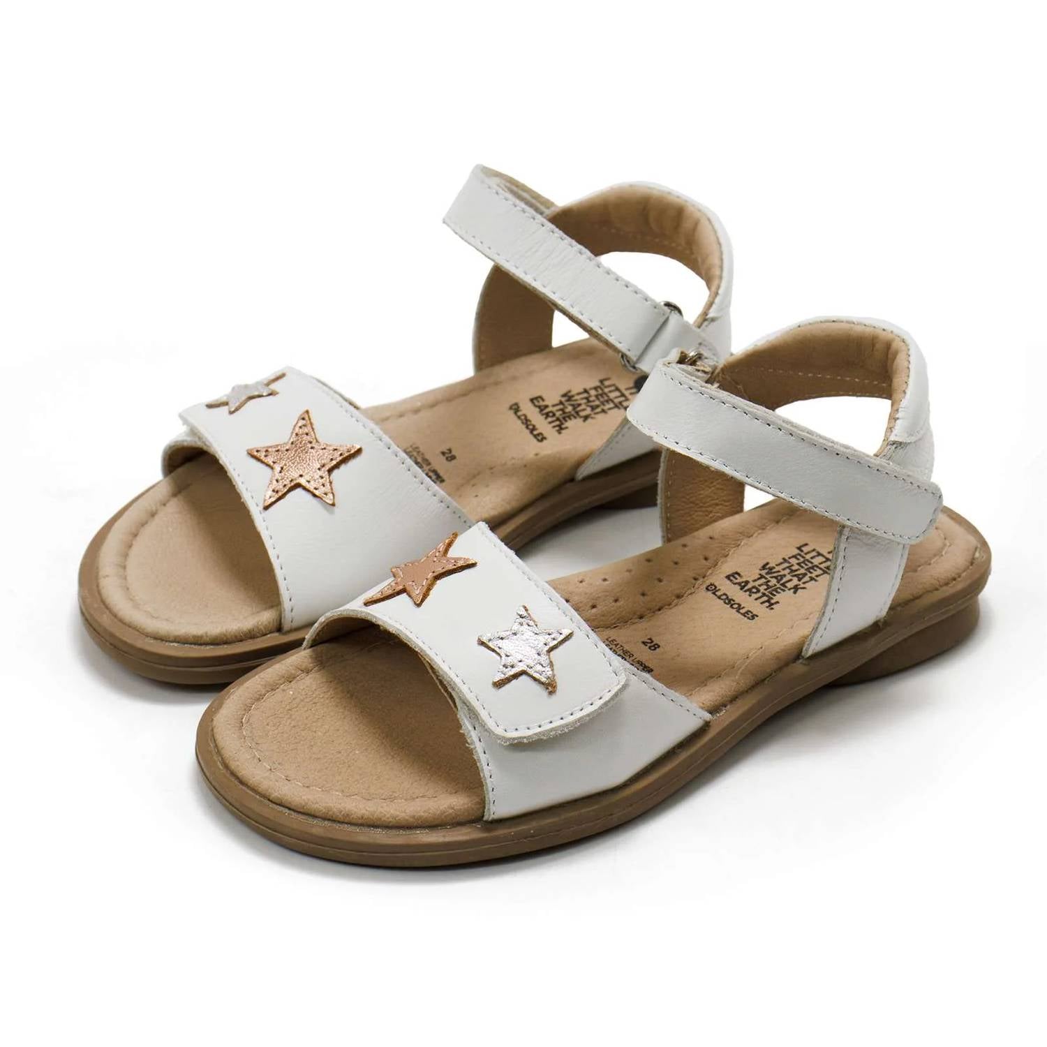 Oldsoles - Toddler's Dazzle Adjustable Leather Sandals