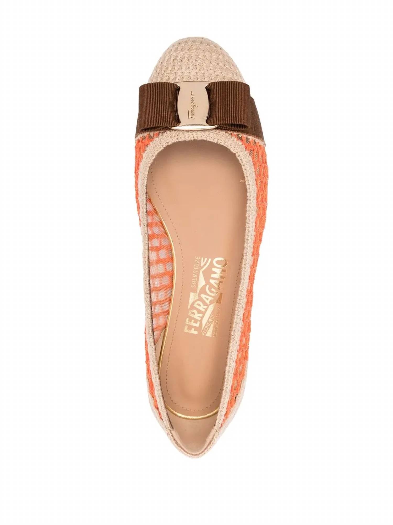 Salvatore Ferragamo - Women's Bow-detail Interwoven Ballerina Shoes