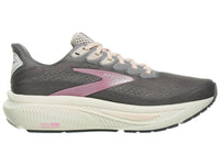 BROOKS Women's Ghost 17 Sneaker in poppy seed pink bluewash - women's sneaker - alternate view