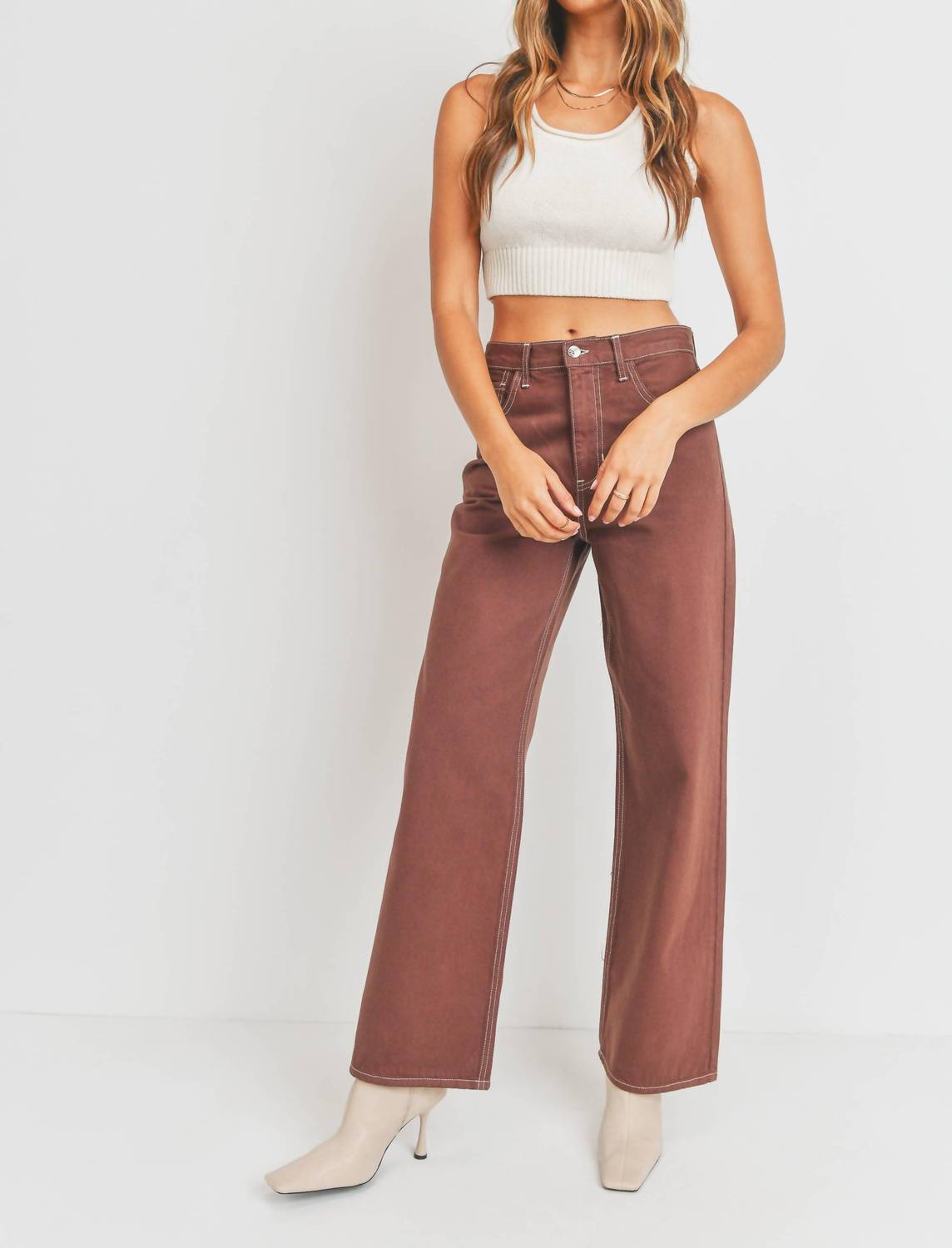 Just Black Denim - Retro Wide Straight Jeans