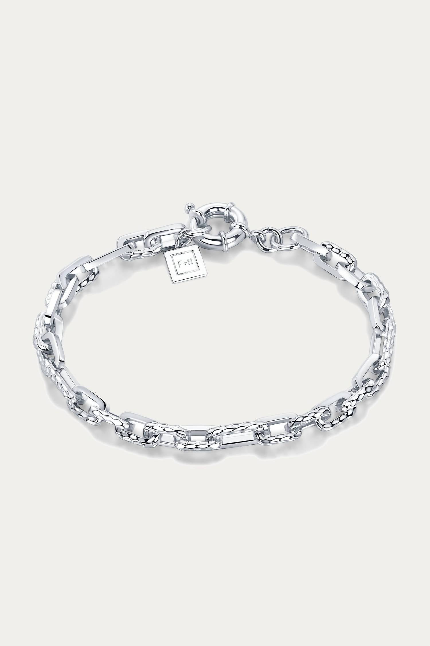 RAMONES HAMMERED CHAIN ANKLET