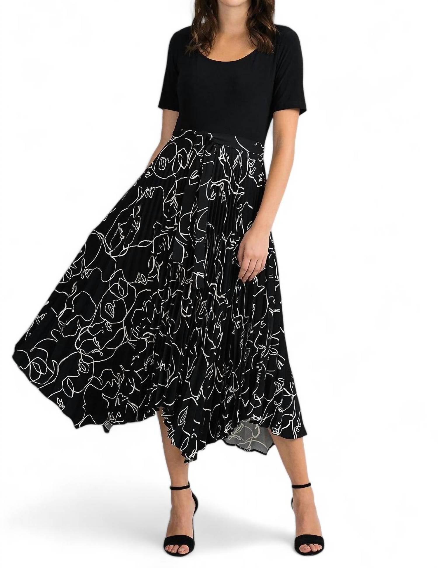 Joseph Ribkoff - PLEATED SKIRT DRESS