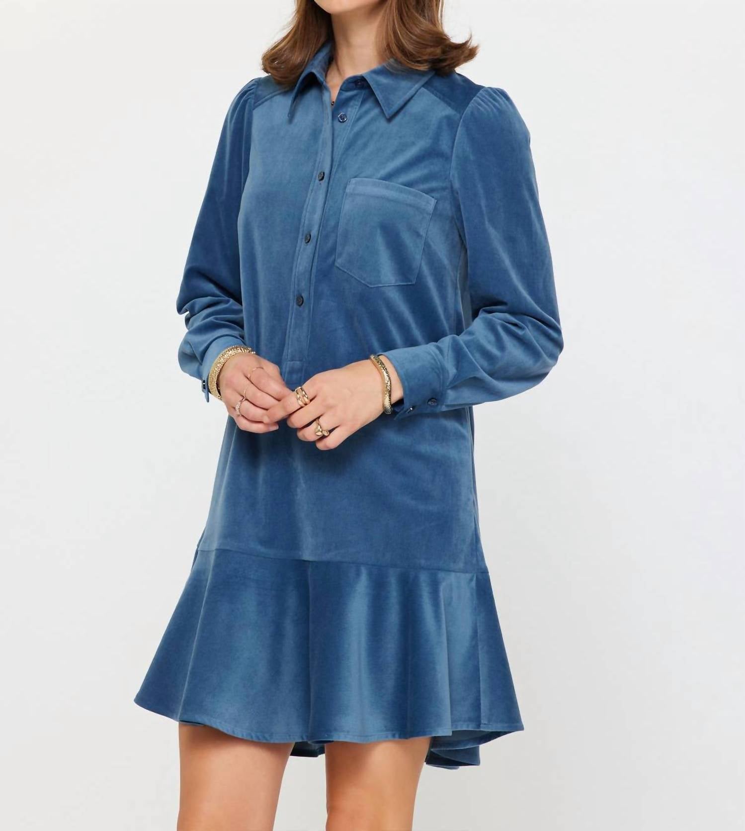 Current Air - Caroline Fine Corduroy Mini Dress