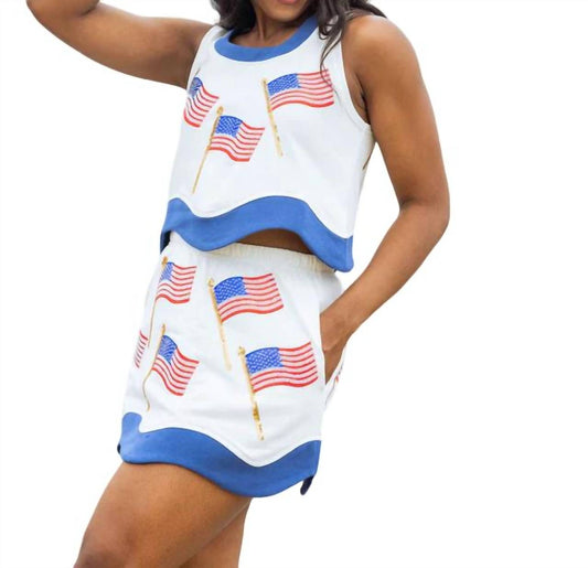 Queen Of Sparkles - American Flag Tank