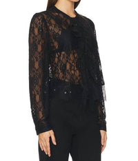 Steve Madden - Piper Lace Ruffle Blouse