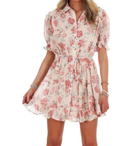 In February - Enchanted Floral Mini Dress