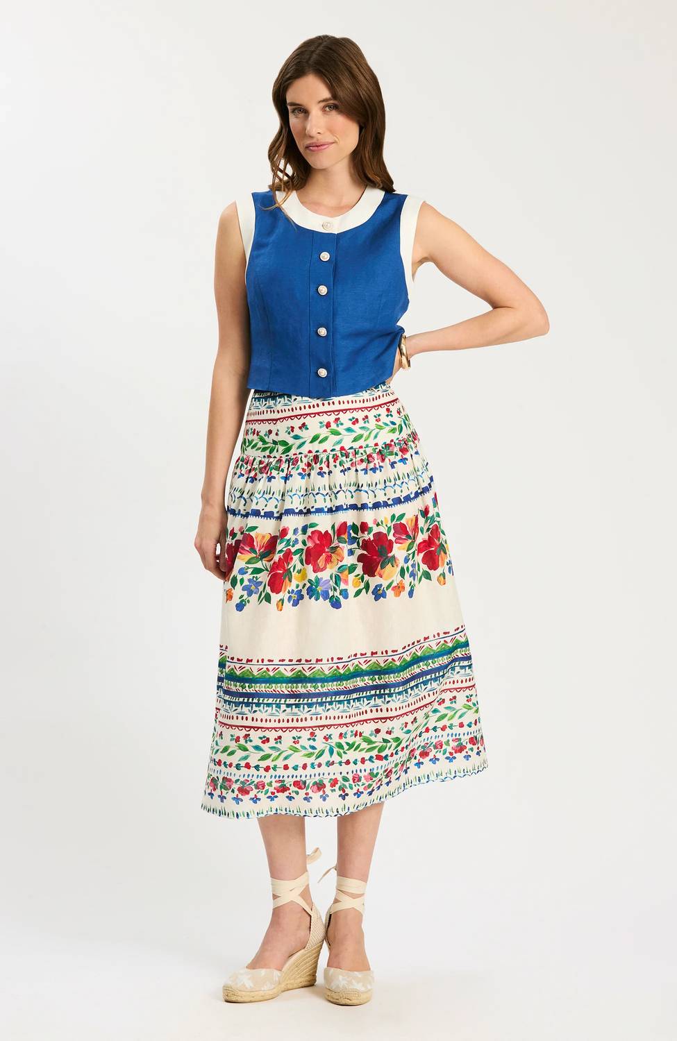 Tyler Boe - Sallie Button Front Top