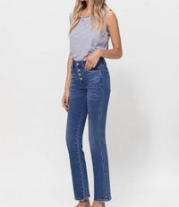 Vervet By Flying Monkey - Melissa Mid Rise Straight Leg Jeans