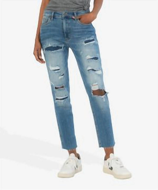 Rachael High Rise Fab Ab Mom Jean