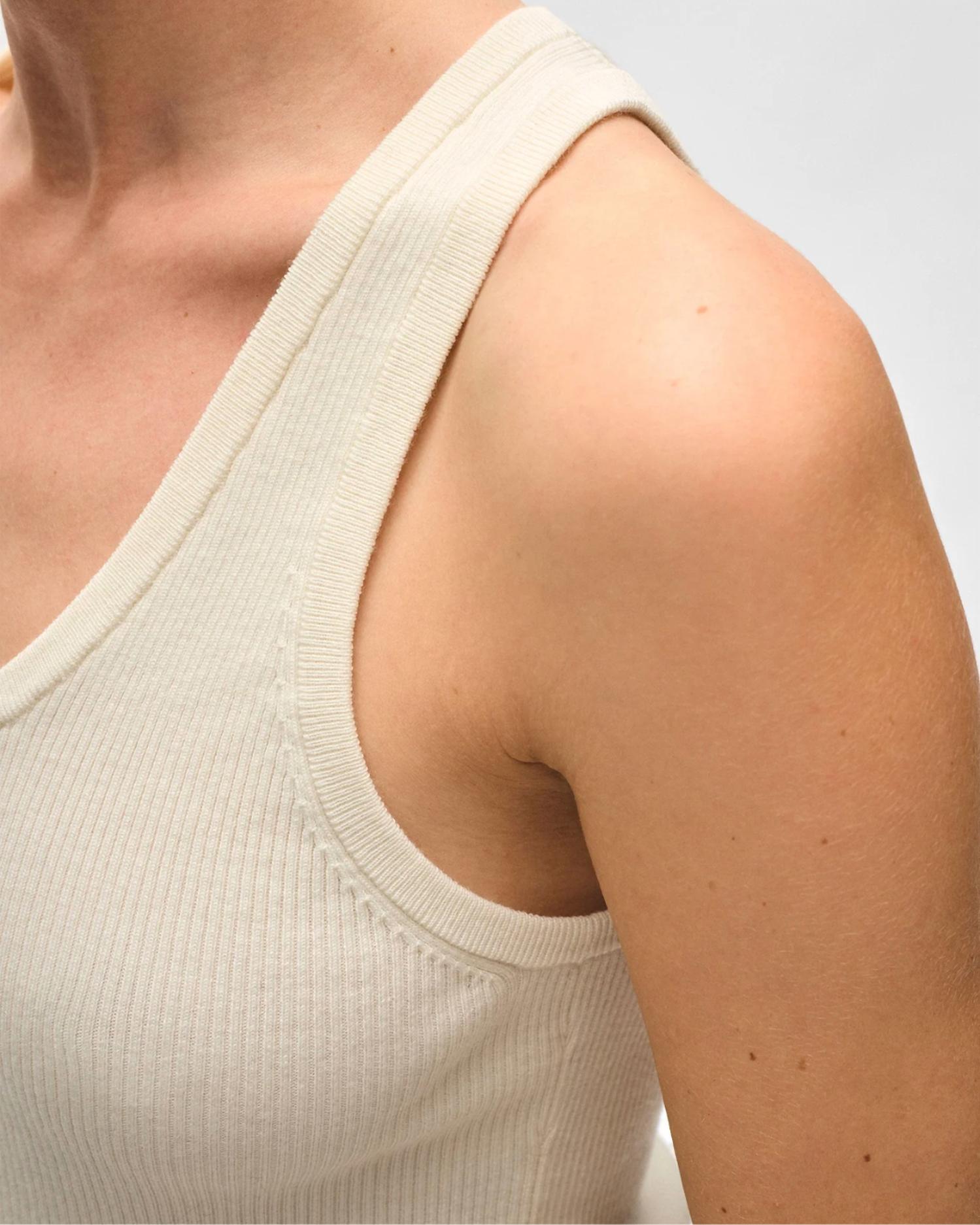 White + Warren - Superfine Merino Ribbed Tank
