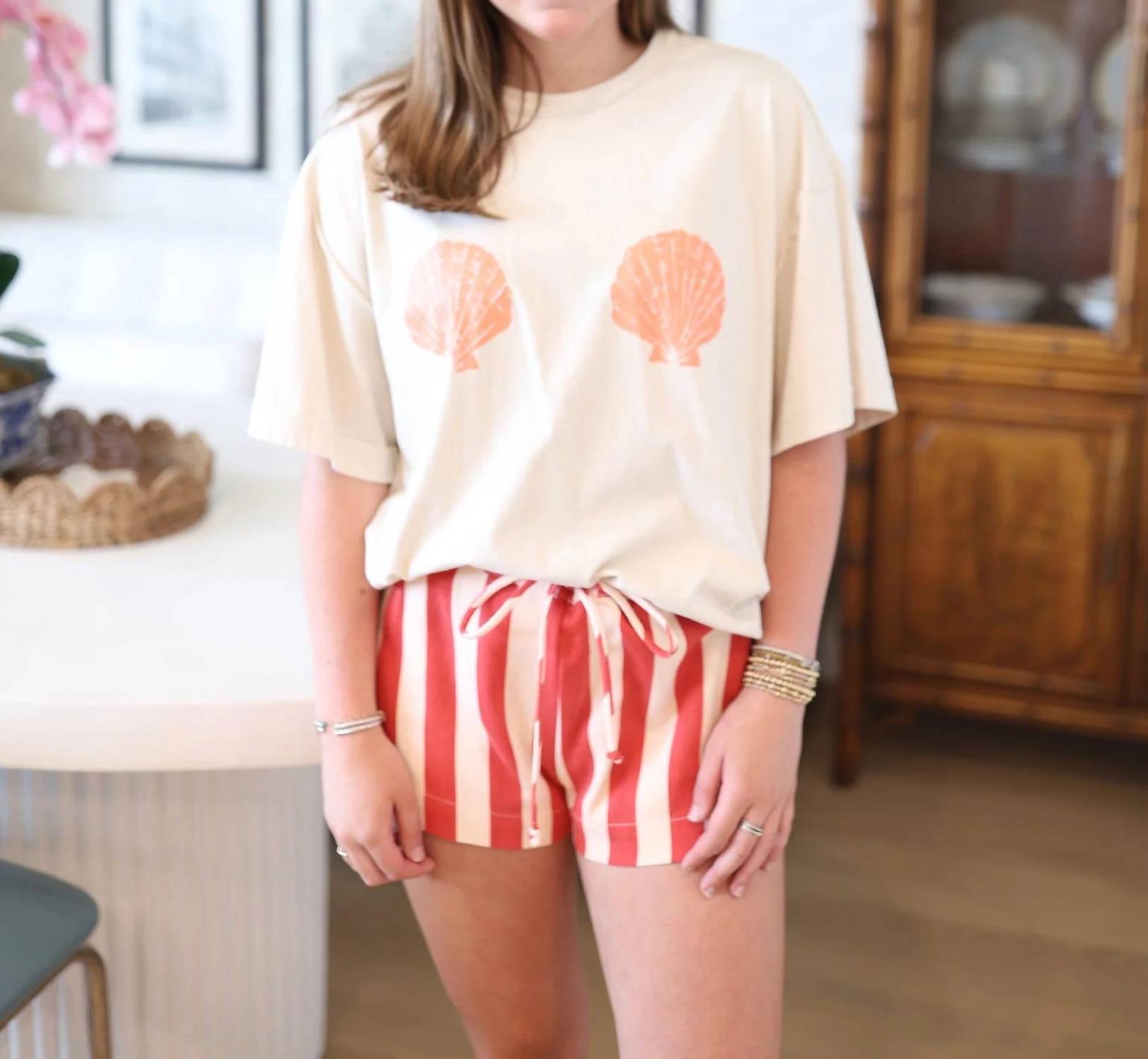 By Together - Ellie Striped Shorts