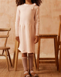 Mika & Milo - Girl's Bow Tie Cashmere Blend Dress