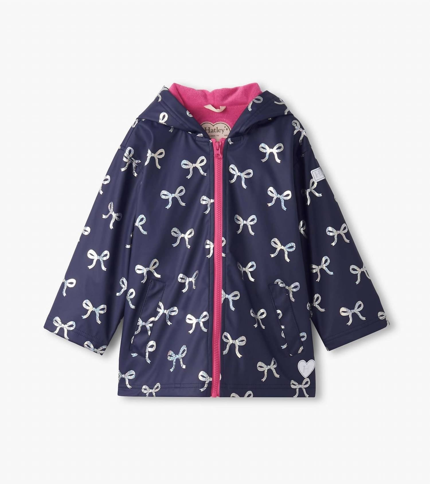 Hatley - Ribbon On Zip Rain Jacket With Towel Lining