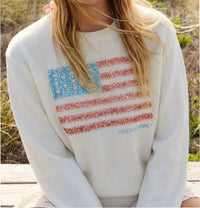 Loveshackfancy - Ty Sparkle Americana Pullover Sweatshirt