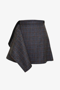 Glee + Co - Wool Wrap Mini Skirt