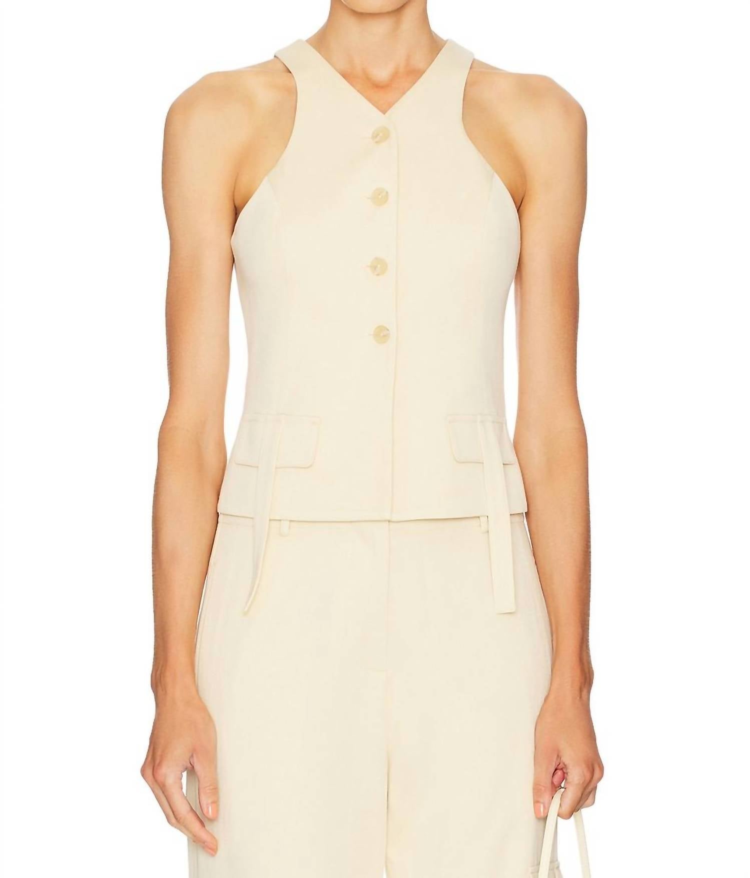 Alexis - Lucky Vest With Faux Front Pockets