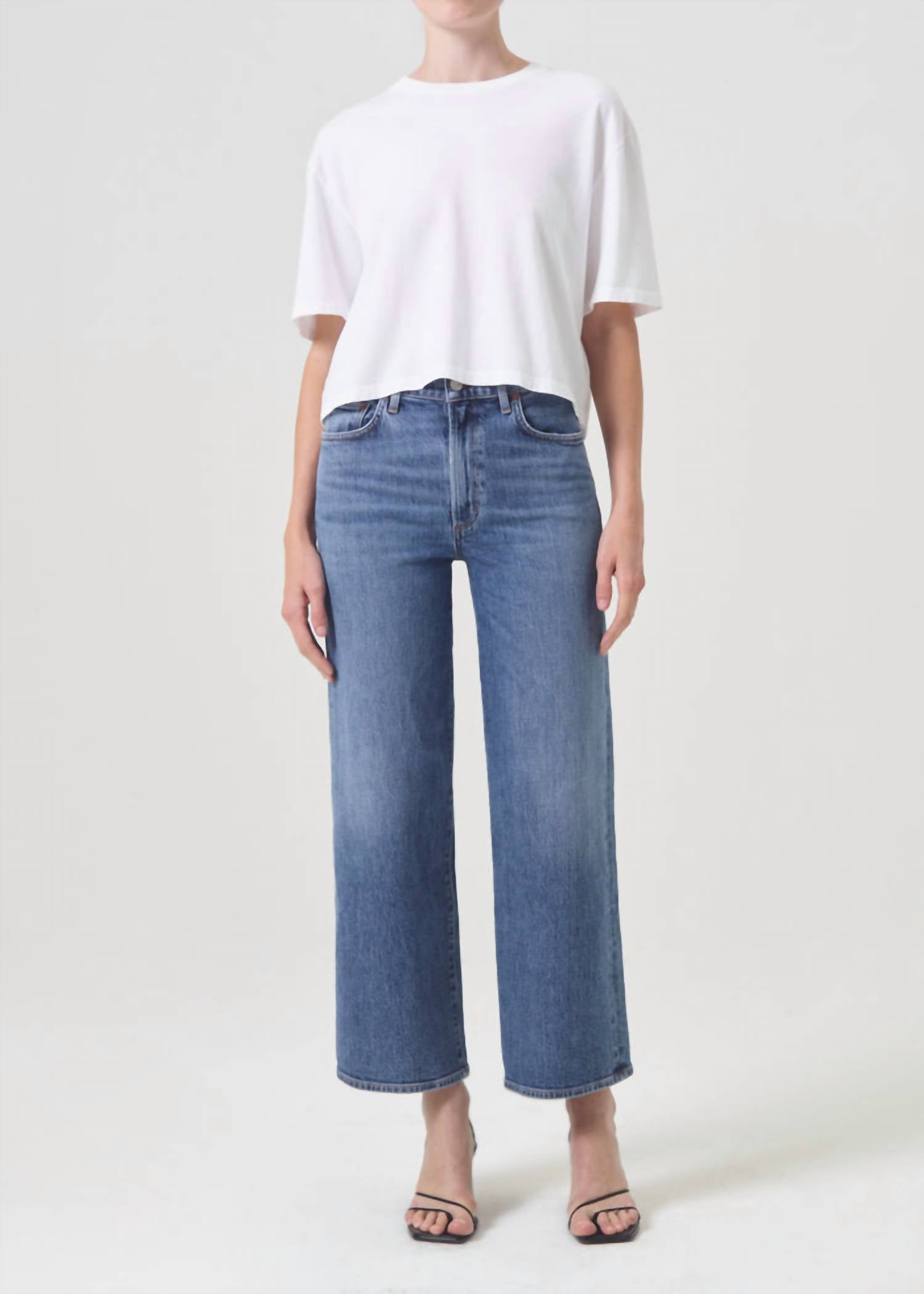 Agolde - Harper Crop Mid Rise Relaxed Straight Jean