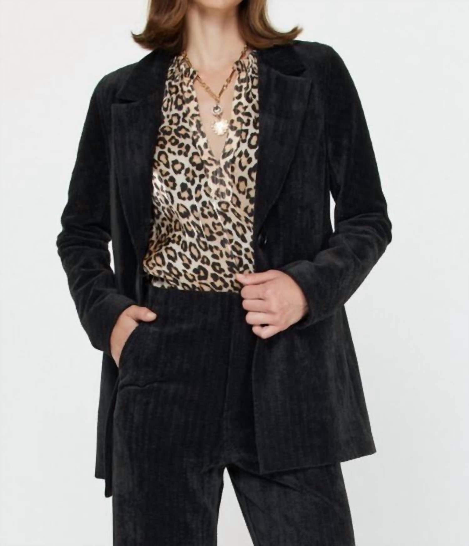 Current Air - Cali Corduroy Single Breasted Blazer