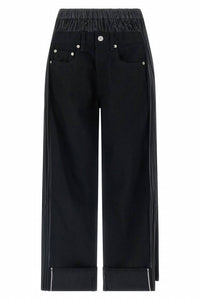 Junya Watanabe - Women's Cotton Pleated Fabric Inserts Jeans