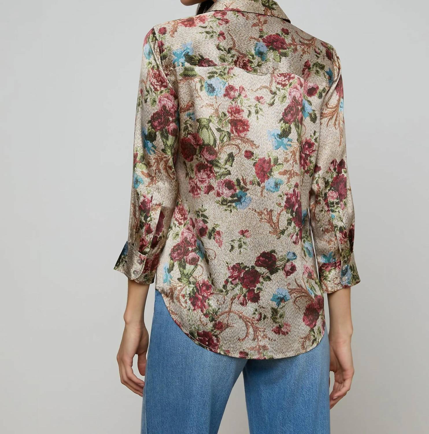 L'Agence - Dani Silk Blouse