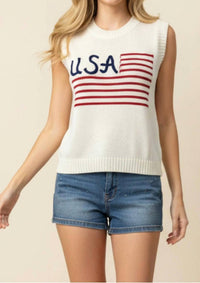 Pinch - Flag Sweater Top