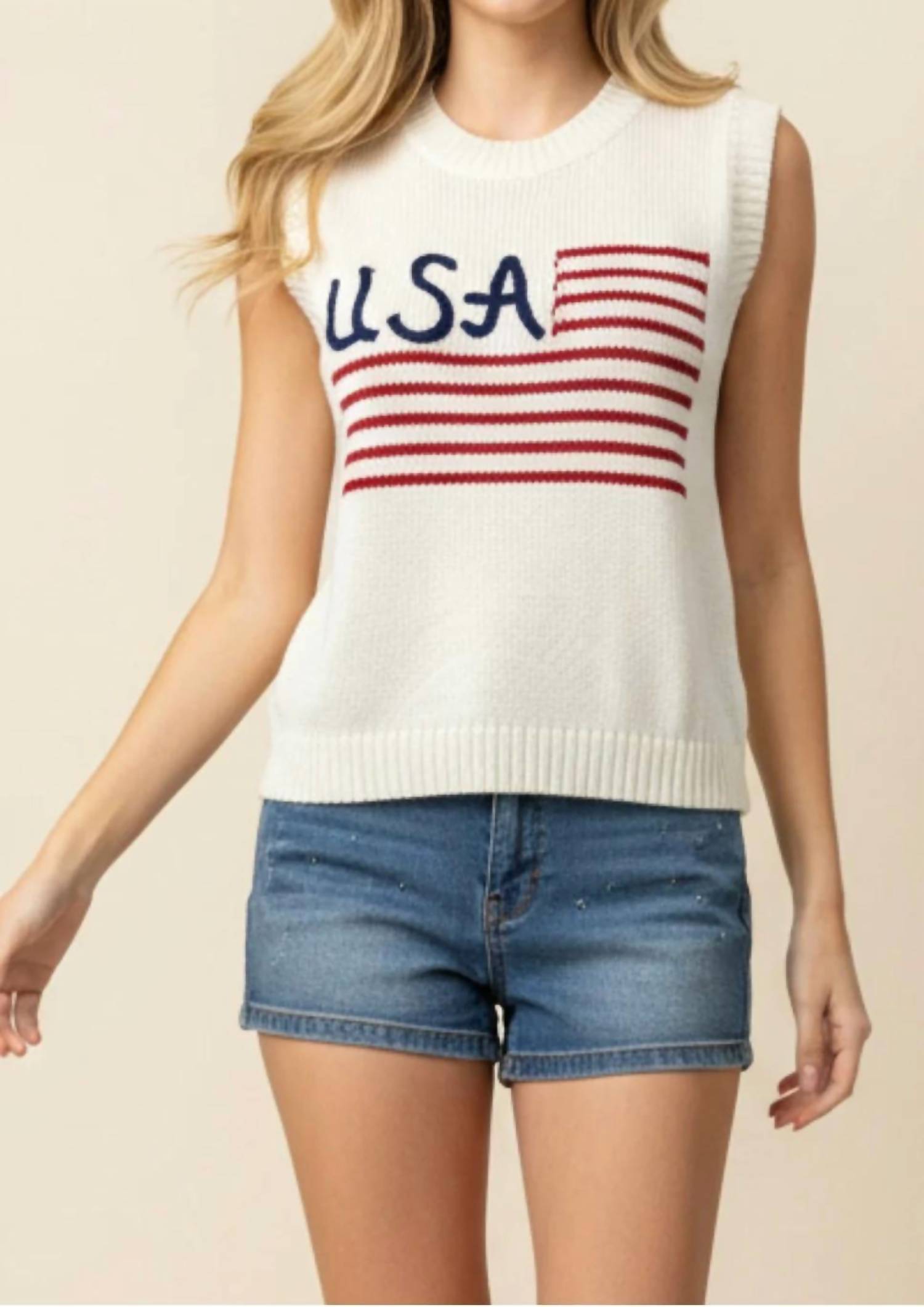 Pinch - Flag Sweater Top