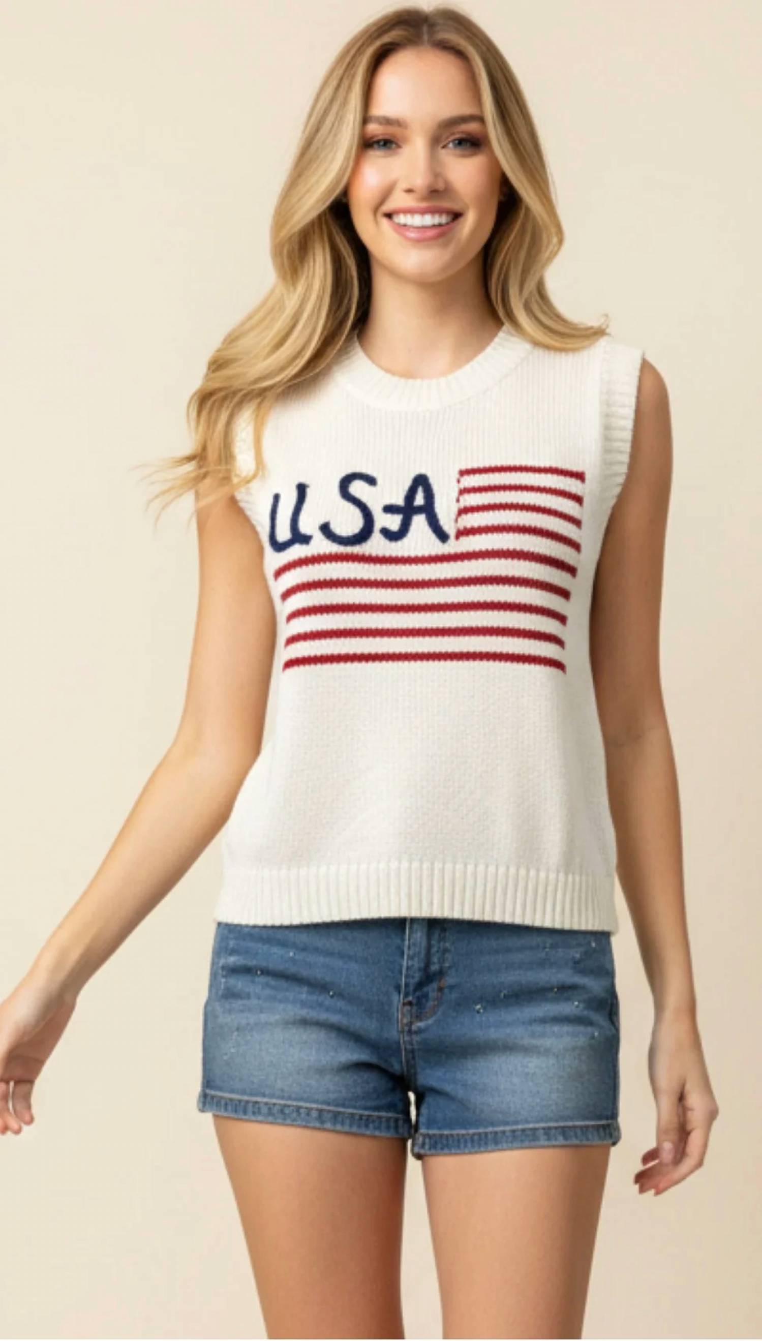 Pinch - Flag Sweater Top