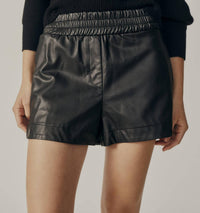 Deluc - Stretchy Vegan Leather Shorts