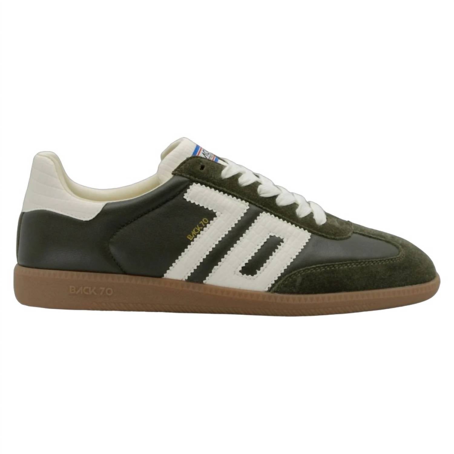 Back 70 Men's Cloud Nc600 Sneakers in olive milk - men's sneaker - detail view