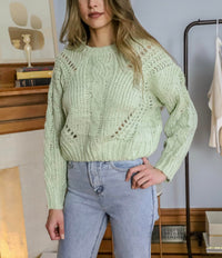 Lumiere - Thick Cable Knit Sweater