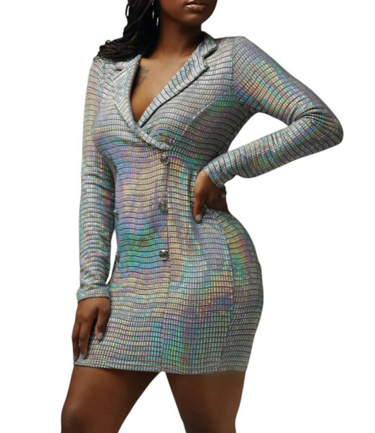 La Banga - METALLIC BLAZER DRESS