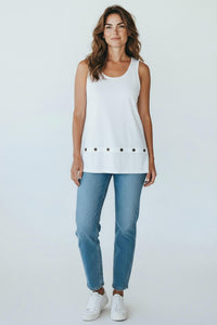 Picadilly - Button Trim Tank Top