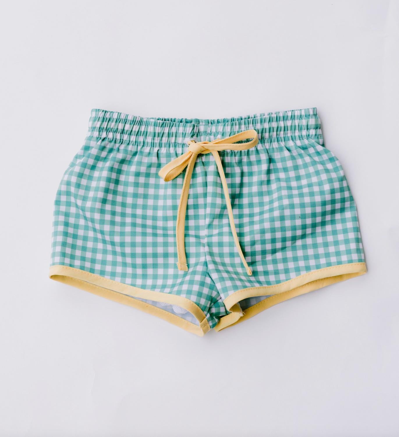Love, George - Kid's Gingham Swim Trunk