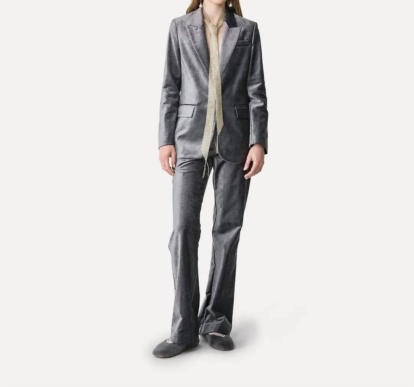 Forte Forte - Stretch Velvet Flare Pants