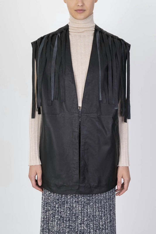 Alysi - Women's Leather Gilet