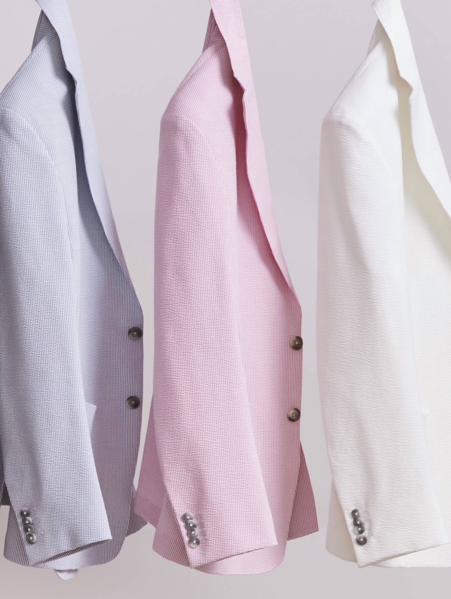 Emanuel Berg - Seersucker D-Constructed Shirt Jacket