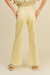 Miou Muse - Mist Wide Leg Denim Pants