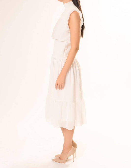 Area Stars - Ruched Sleeveless Midi Dress