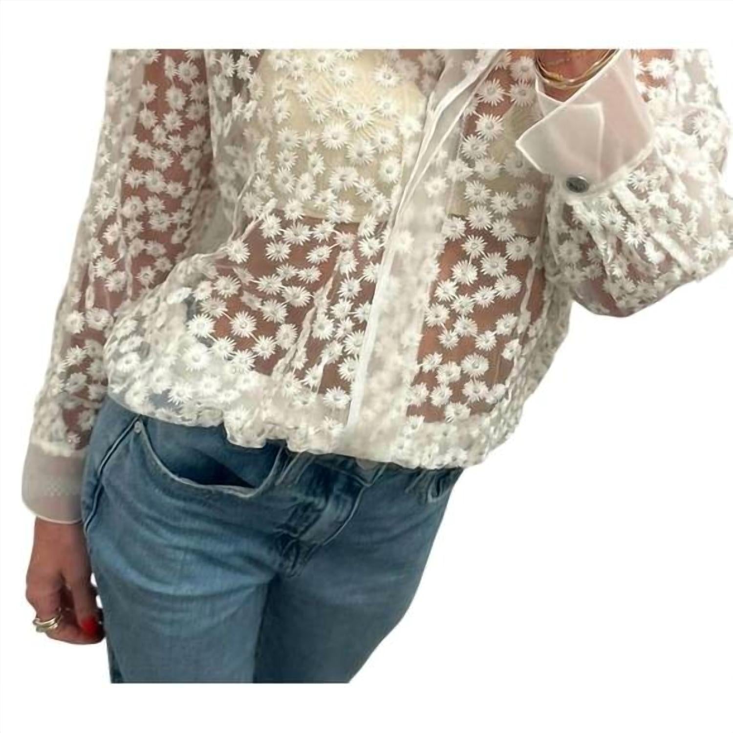 Shan - MARGUERITE DAISY LONG SLEEVE BLOUSE