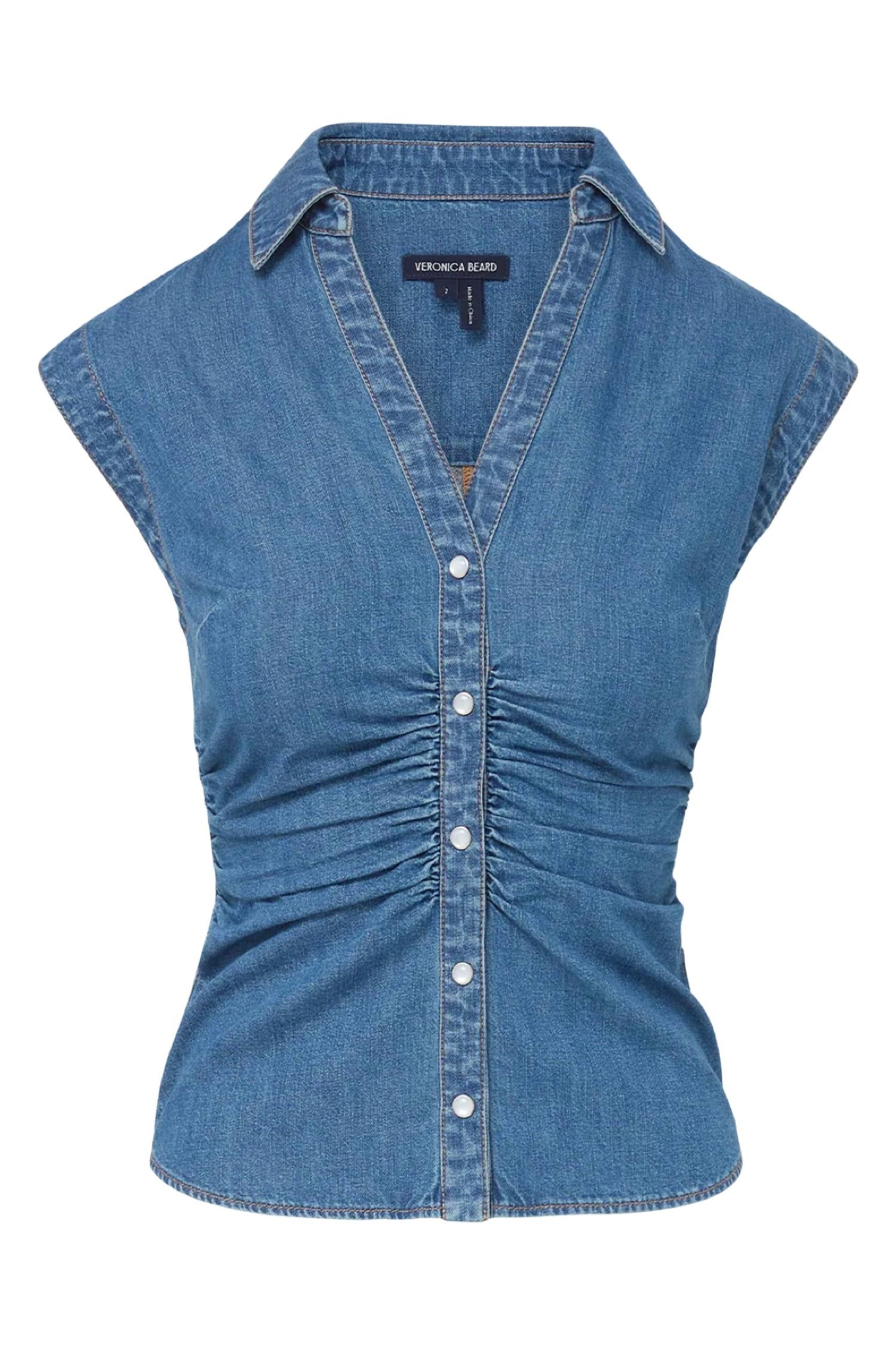 Veronica Beard - Sera Denim Button-down Shirt