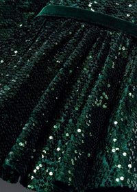 Abel & Lula - Girl's Sequin Velvet Dress