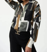 Joseph Ribkoff - patch print blouse