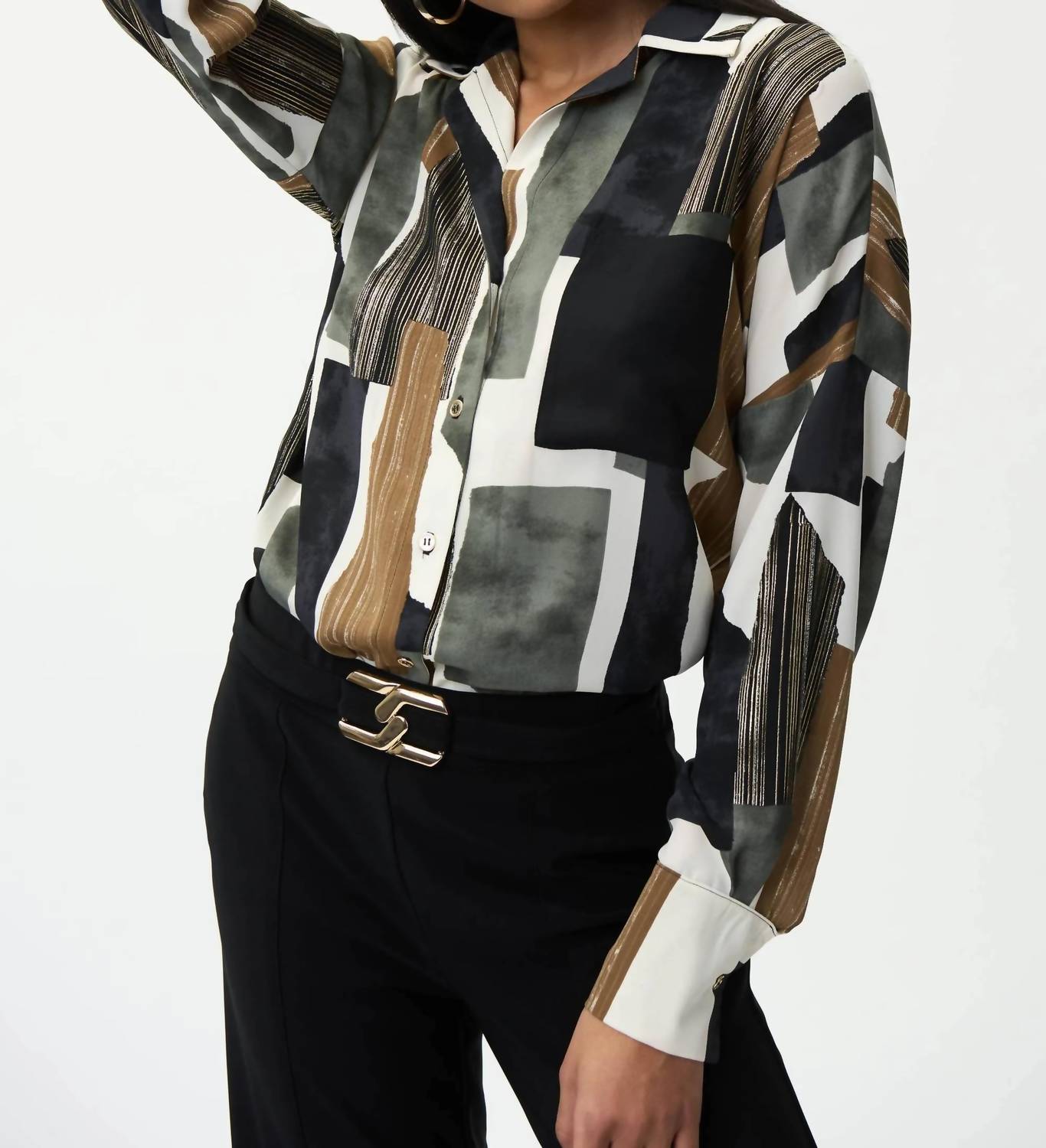 Joseph Ribkoff - patch print blouse