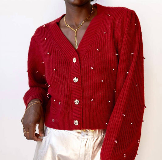 Astr - Delsie Long Sleeve V-neck Cardigan