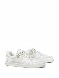 Tory Burch - Women's Clover Court Leather Sneakers