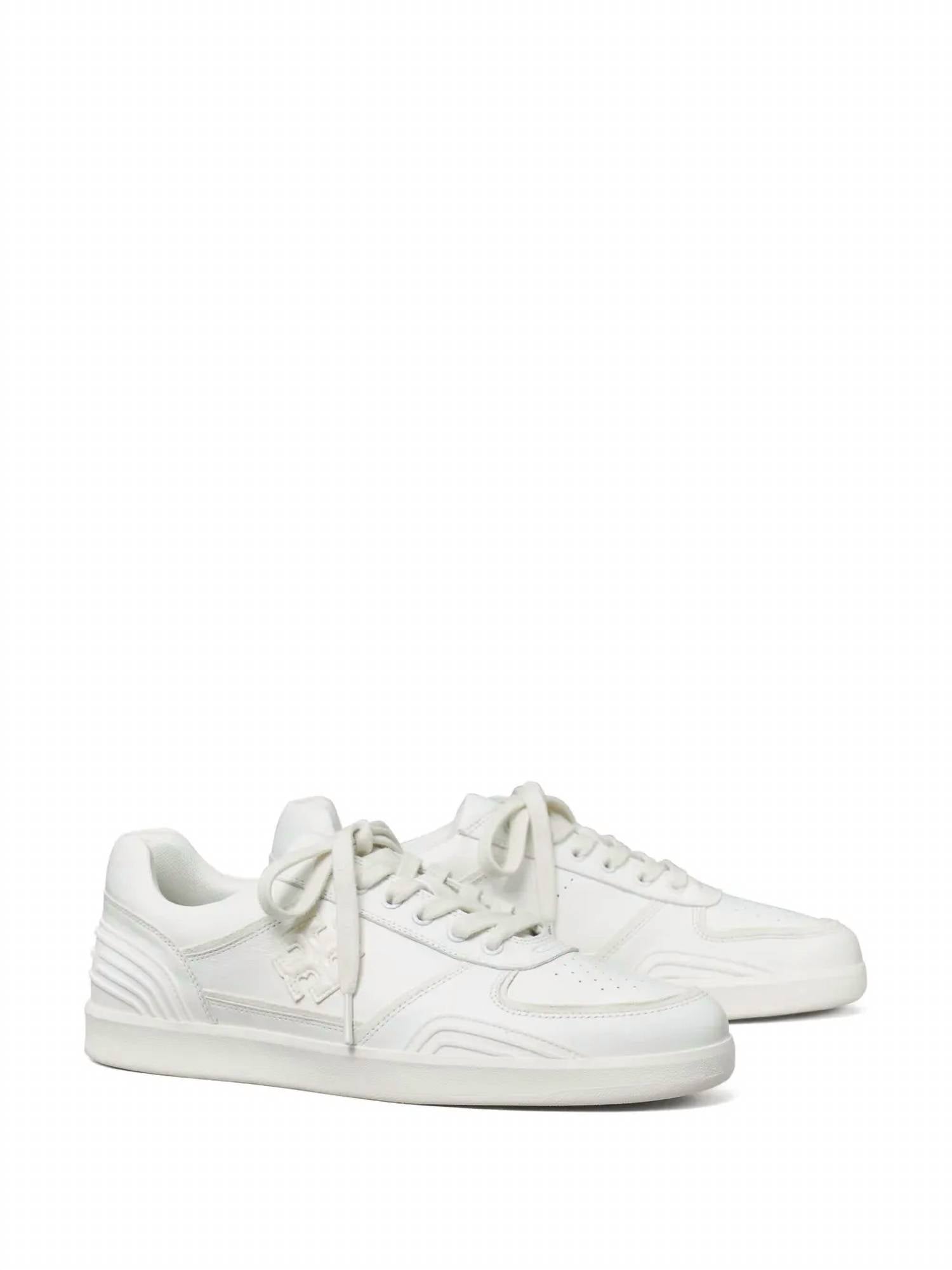 Tory Burch - Women's Clover Court Leather Sneakers