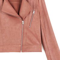 Clara Sunwoo - Liquid Leather Zip Cuff Moto Waist Jacket