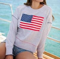 Shiraleah - American Flag Sweatshirt