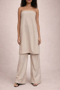 Sloan - Summer Wool Strapless Dress