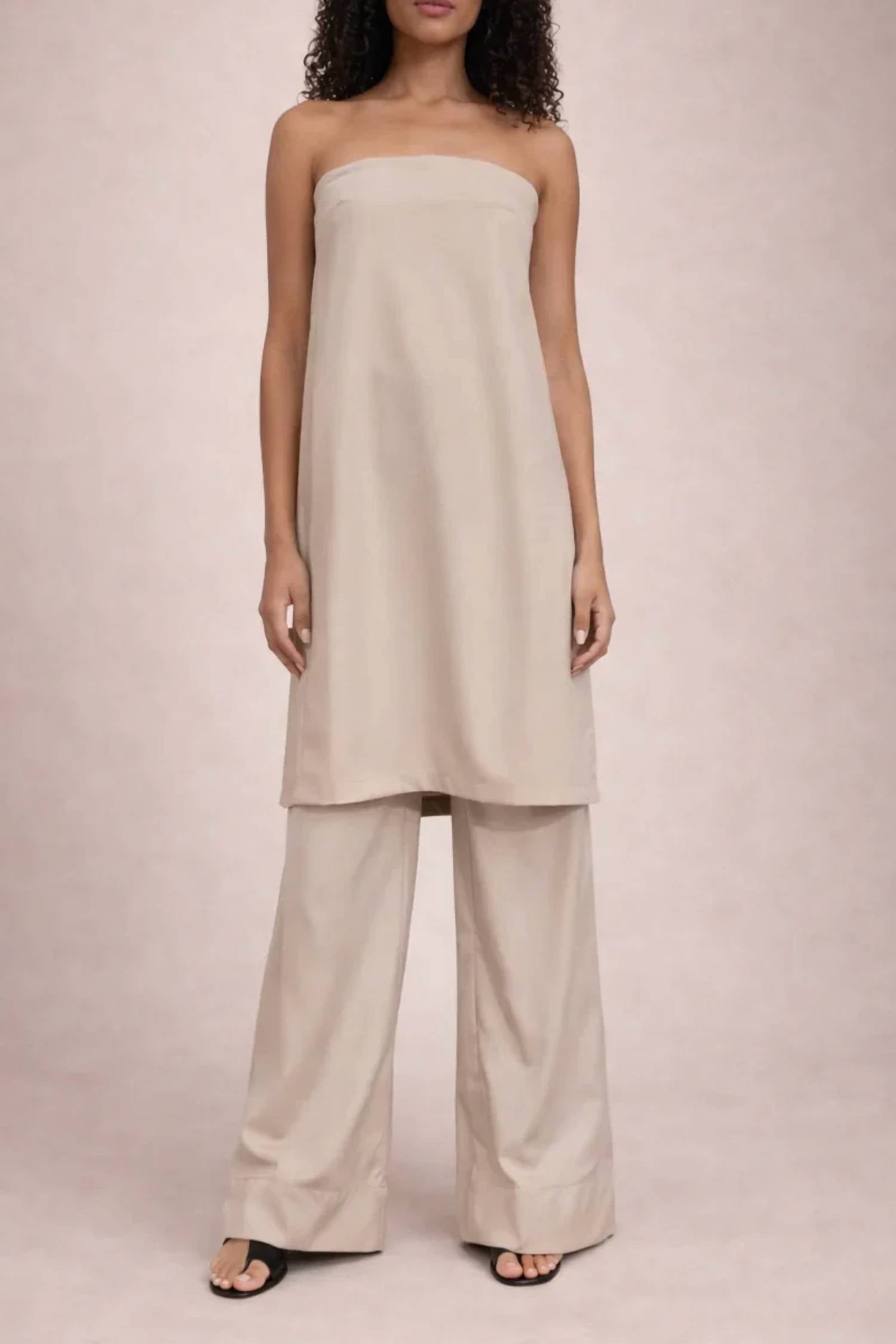 Sloan - Summer Wool Strapless Dress